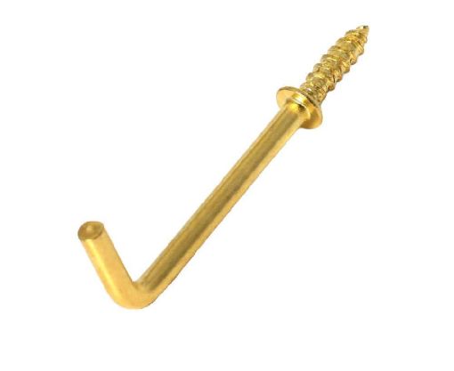 Phx 1.1/2" Dresser Hook Brass (4)