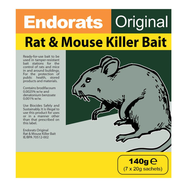 Endorats Rat & Mouse Killer Bait 140g