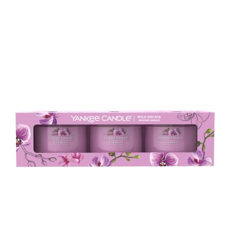 Yankee Candle 3 pack filled votive wild orchid