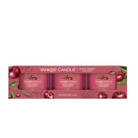 Yankee Candle 3 pack filled votive black cherry