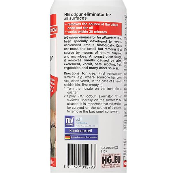 HG Eliminator Of All Unpleasant Smells At Source 500ml