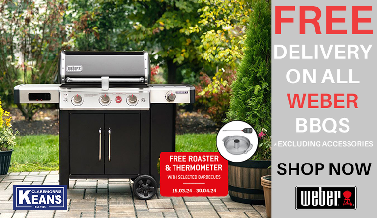 Weber BBQs, Free Delivery from Keans Claremorris