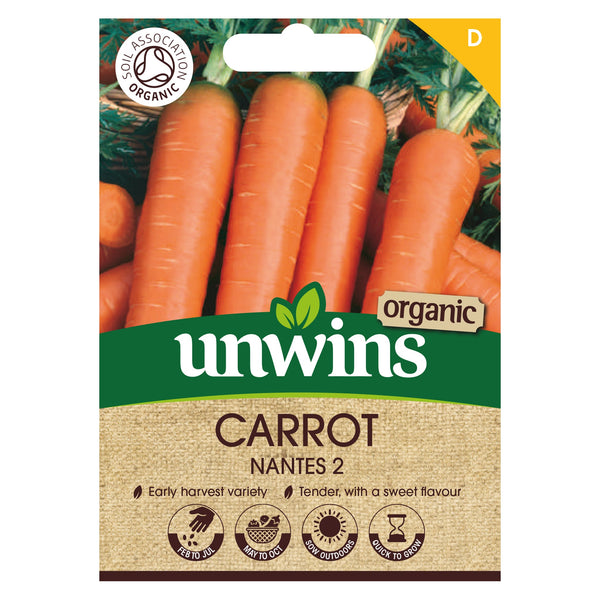 Organic Carrot Nantes 2 Seeds