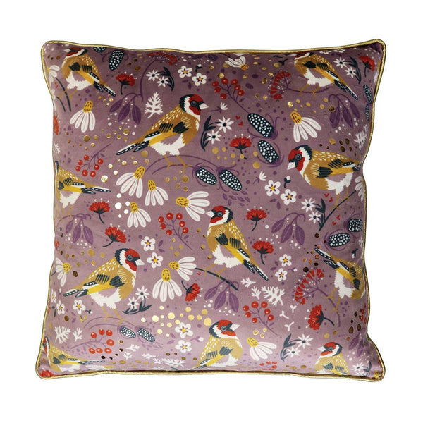 Birdy 45cm Cushion - Goldfinch