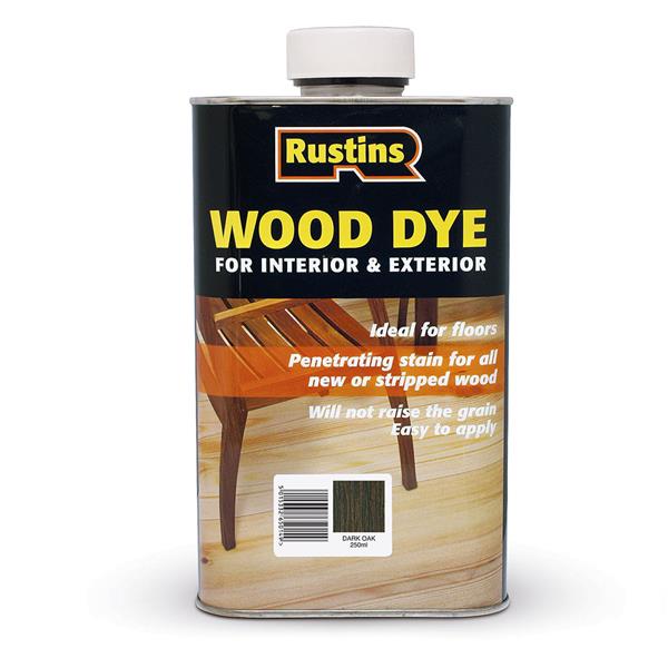 Rustins Wood Dye Dark Oak 250ml