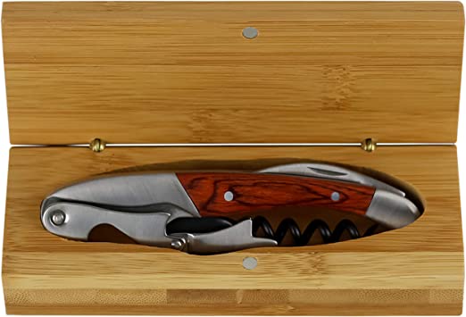 Waiters Knife In Bamboo Case
