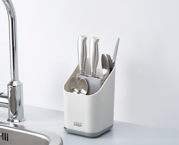 Duo Cutlery Drainer with Knife Slot