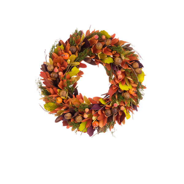 Autumn Wood Chip Wreath 35cm
