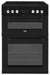 Load image into Gallery viewer, BEKO Freestanding 60cm Double Oven Electric Cooker | KDC653K
