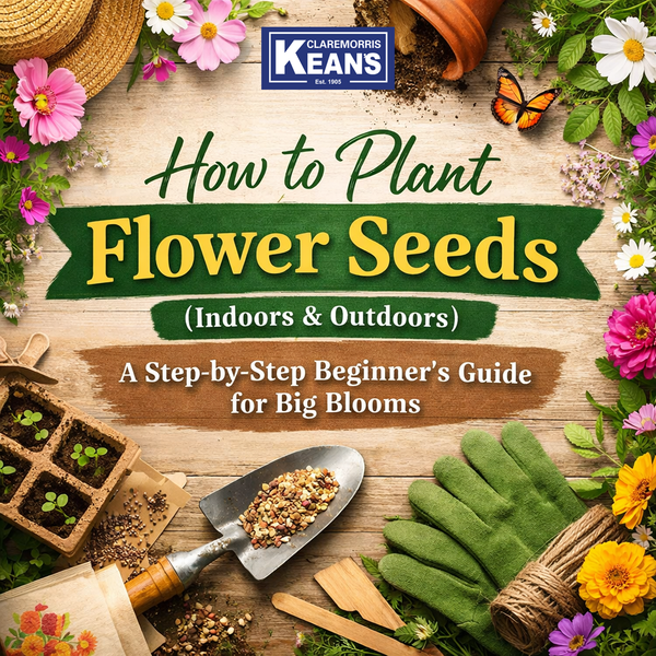 How to Plant Flower Seeds (Indoors & Outdoors) – Beginner Guide | Keans Claremorris Garden Tips