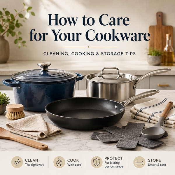 How to Care for Your Cookware: Cleaning, Cooking and Storage Tips