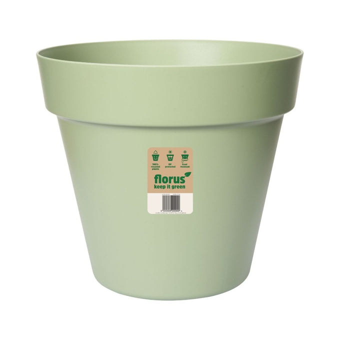 Paris Flowerpot 30cm Mintgreen, 100% recycled plastic, UV protected, frost resistant, indoor/outdoor use – Keans Claremorris