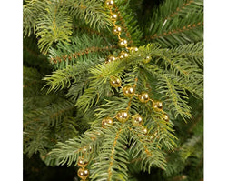 Bead Garland XL – Shiny Light Gold Polystyrene – 5m Length, 1.4cm Diameter