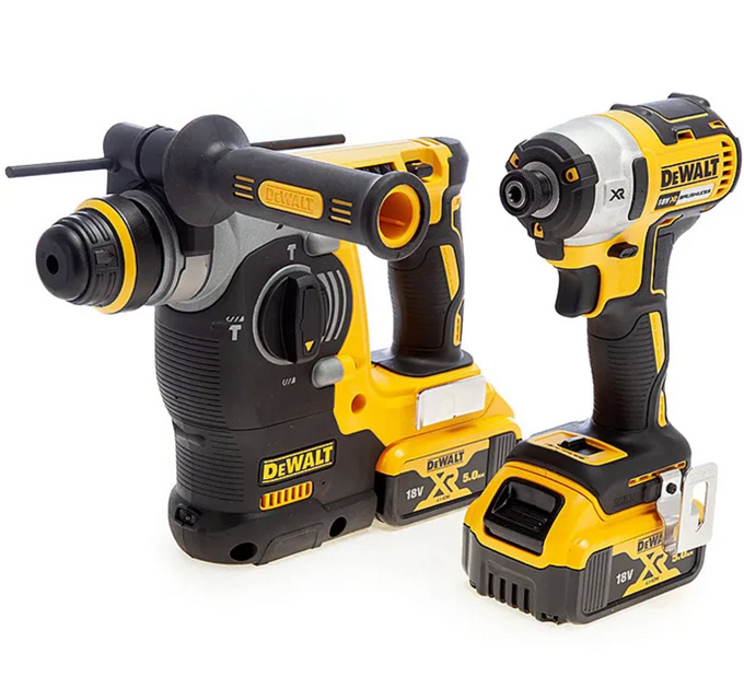 Dewalt 18V XR SDS Hammer & Impact Driver DCK2532P2 - Image 2