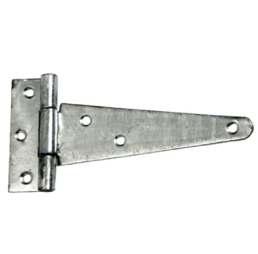 Phx 12" galvanised scotch T-hinge, heavy duty, weather-resistant, pre-drilled holes for gates and sheds – Keans Claremorris