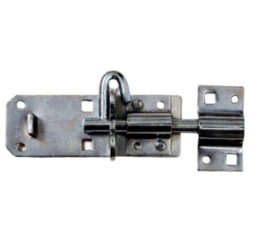 Phx 4" Electro Galvanised Pad Bolt with corrosion protection, lockable for security, ideal for doors and gates - Keans