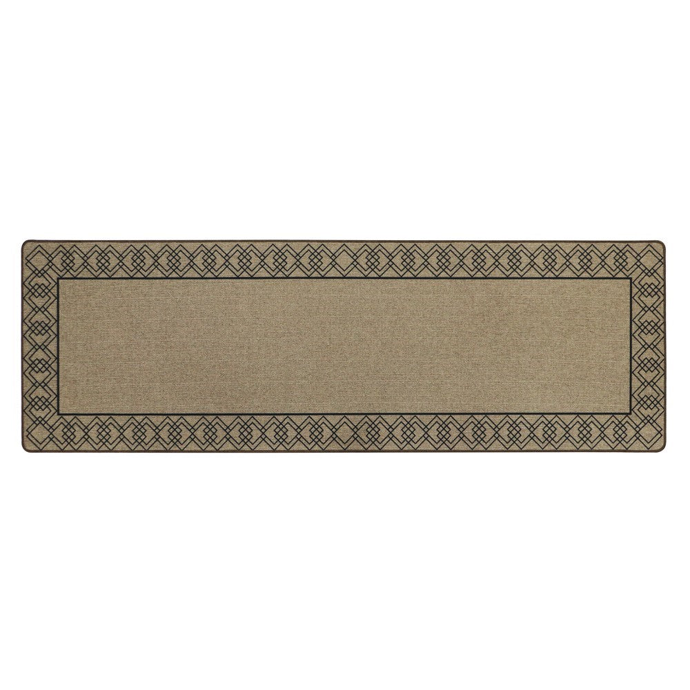 Elegance Indoor Runner 50x150cm with linen look, non-slip rubber backing, machine washable, perfect for hallways – Keans
