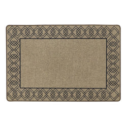 Elegance Indoor Mat 50x75cm with linen look, rubber backing, machine washable, non-slip, perfect for home interiors – Keans