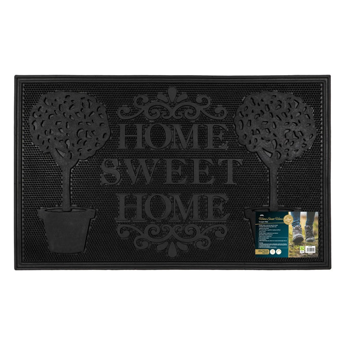 Latex Coir - Home Sweet Home Scraper Mat 45x75cm - Image 1