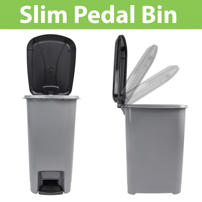 JVL Slim Pedal Bin - 15Ltr - Image 4