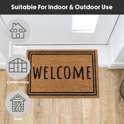 Latex Coir -Welcome Border Mat 40x60cm