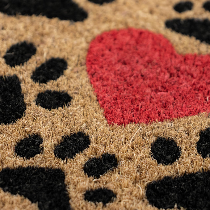 Latex Coir Mat -  Heart Paws 40x70cm - Image 8