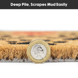 Latex Coir Mat -  Heart Paws 40x70cm