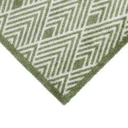 Mega Mat Machine Washable Doormat, 50x75cm, Green Geo