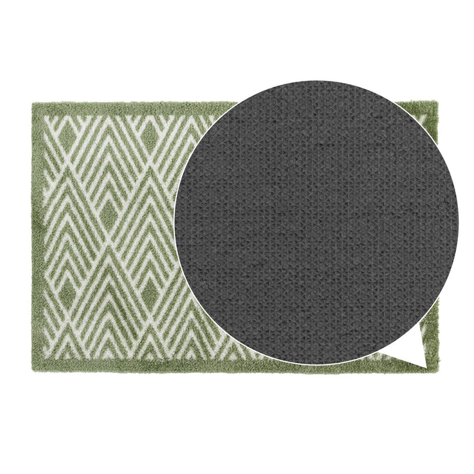 Mega Mat Machine Washable Doormat, 50x75cm, Green Geo - Image 5