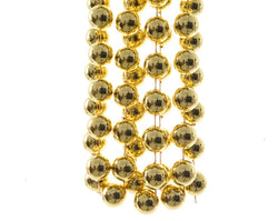 Bead Garland XXL 2.7m, shiny light gold plastic beads 2cm, durable party and event décor – Keans Claremorris