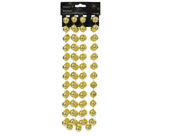 Bead Garland XXL Shiny Light Gold Plastic 2.7m Long 2cm Beads – Keans Claremorris