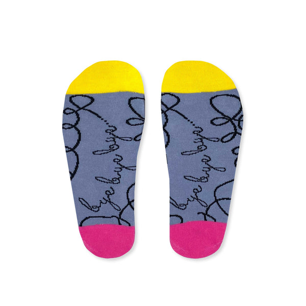 Bye Bye Bye 8-12 kids' book with playful farewell theme, available at Keans Claremorris bookstore.