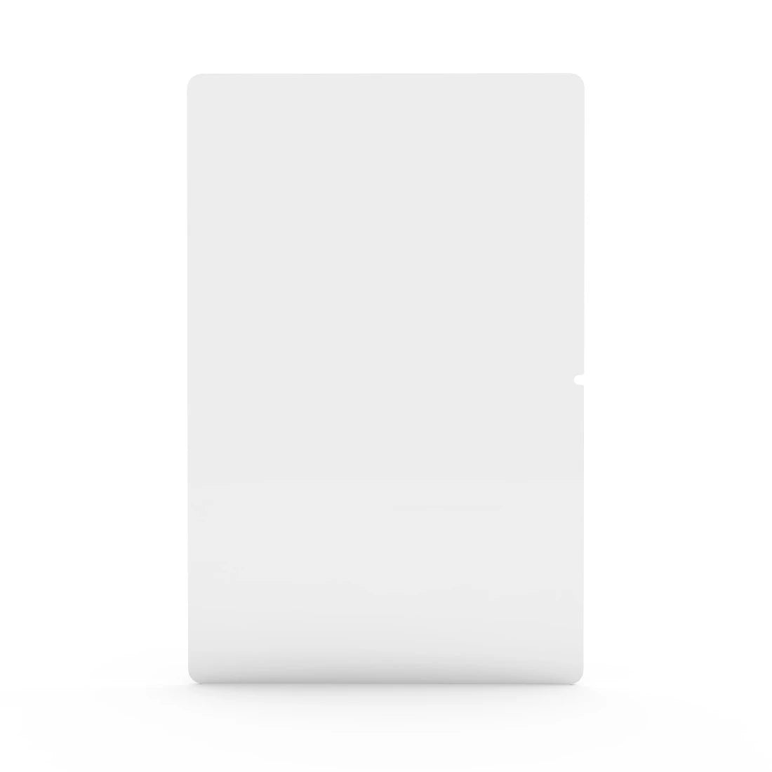 Clear tempered glass screen protector for Samsung A11+ shown against white background.