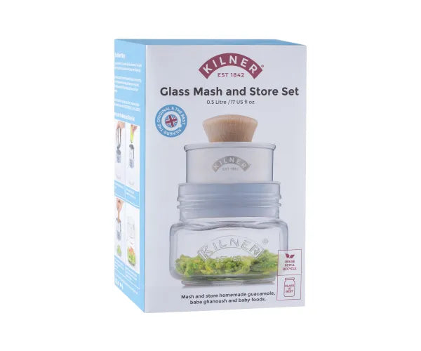 Kilner Mash & Store Set for easy mashing and storage – available at Keans Claremorris.