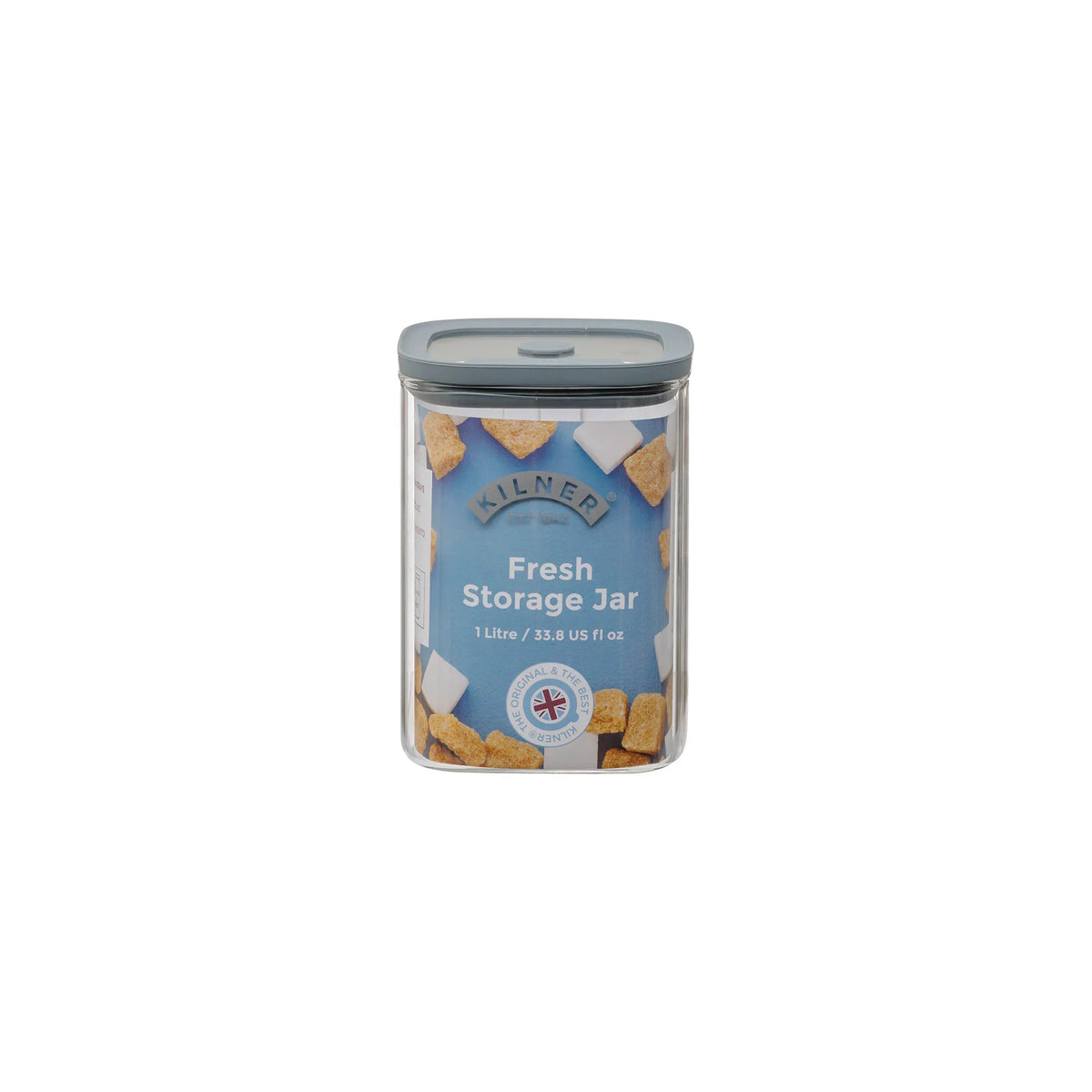 Kilner Fresh Storage Square Jar 1Ltr - Image 2