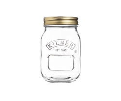 Kilner® 0.5L glass preserve jar with secure vacuum seal, embossed logo, dishwasher safe, BPA-free – Keans Claremorris