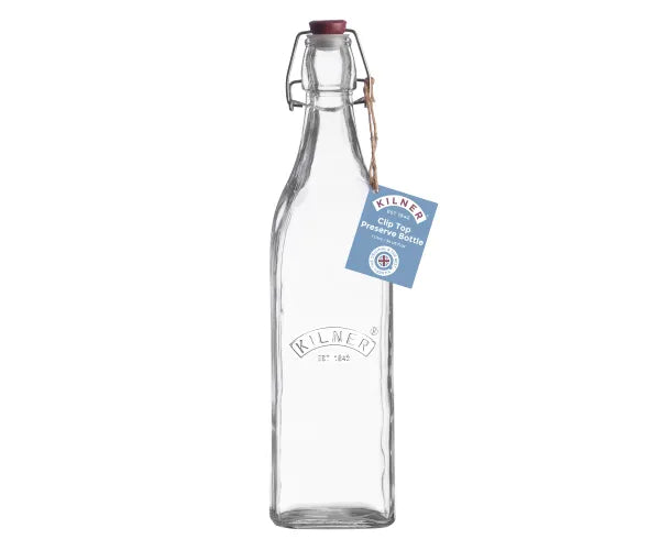 Kilner Clip Top Square Bottle 1 Litre - Image 2