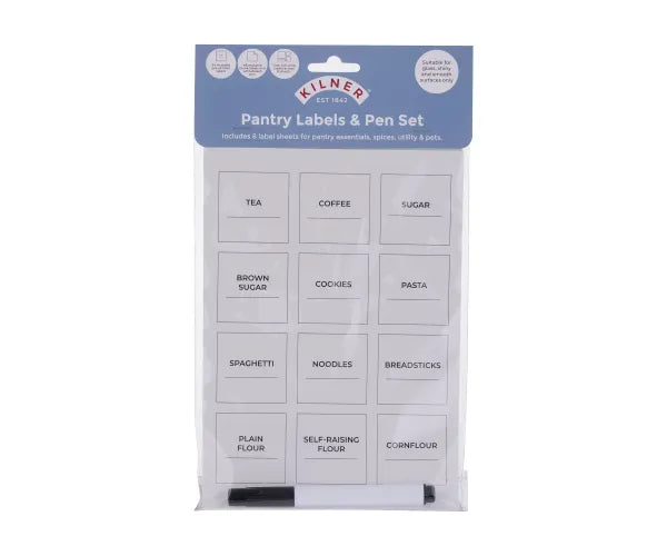 Set Of 8 Pantry Labels With Pen - Image 2