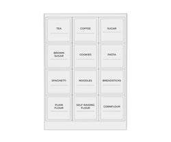 Set Of 8 Pantry Labels With Pen