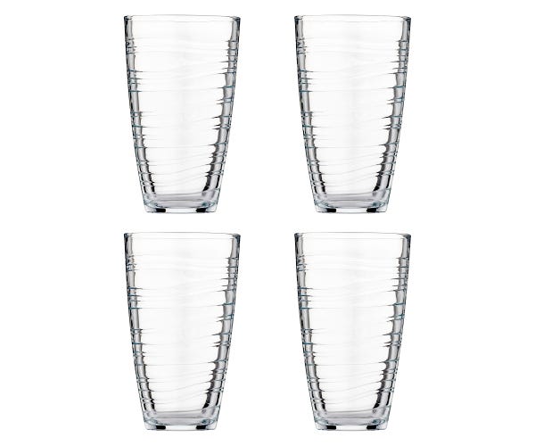 Essentials Swirl Super Hiball 48cl oversized glass with modern design, ideal for cocktails, beer, or iced water – Keans