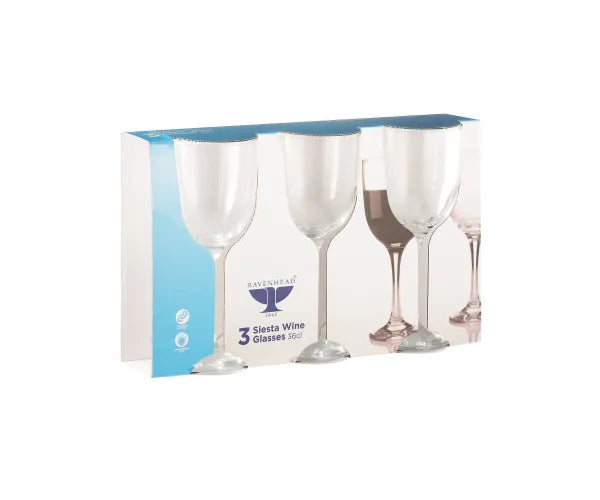 Essentials Siesta Sleeve 3 Wine Glasses 36cl - Image 3