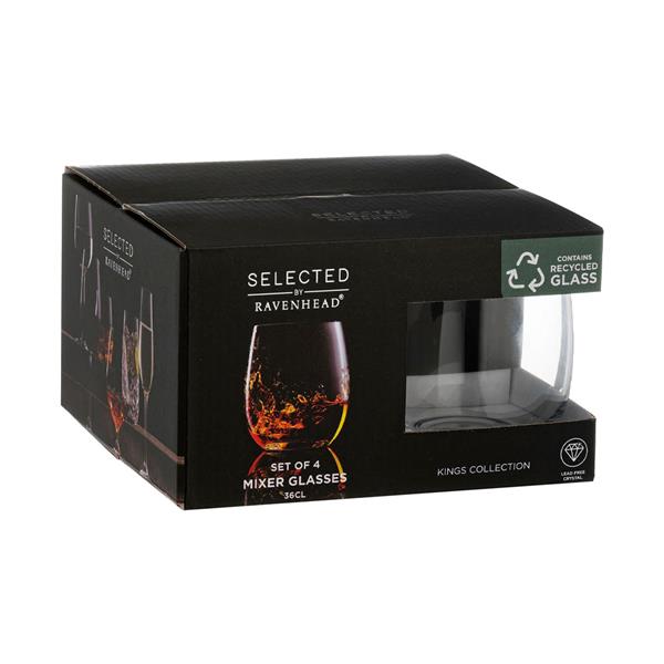 Ravenhead Kings Mixer Glasses Set Of 4 36cl - Image 2