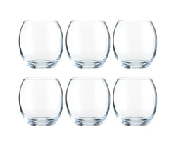 Mode Set of 6 Mixer Glasses 38cl – Clear, durable drinkware perfect for cocktails | Available at Keans Claremorris