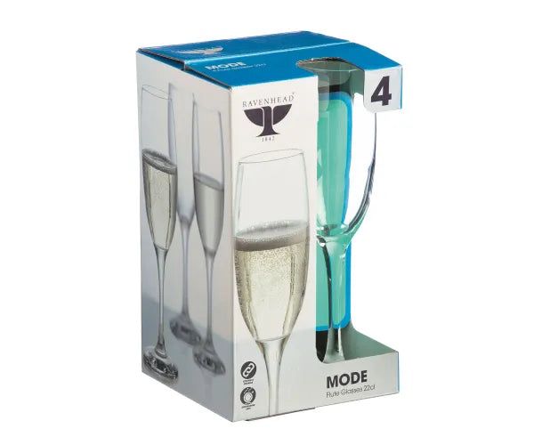 Mode Set Of 4 Flute Glasses 22cl - Image 2