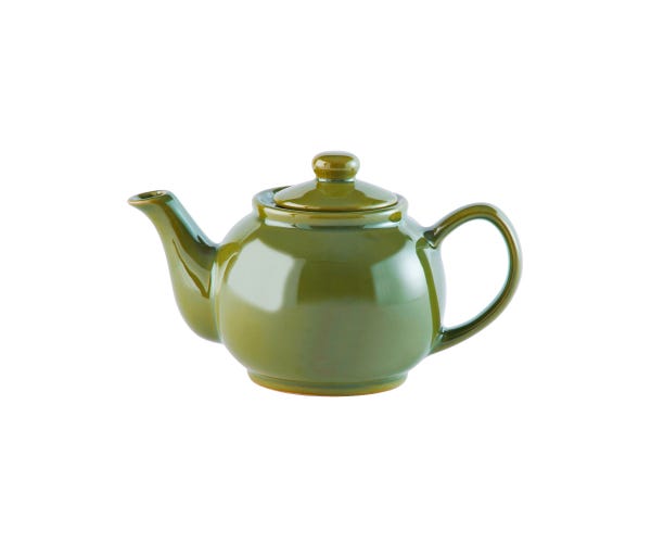 Olive Green 2 Cup Stoneware Teapot with Non-Drip Spout, 450ml Capacity, Dishwasher Safe – Price & Kensington at Keans
