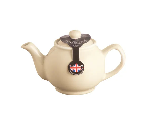 Cream 2-Cup Teapot with Lid, Elegant Design – Available at Keans Claremorris