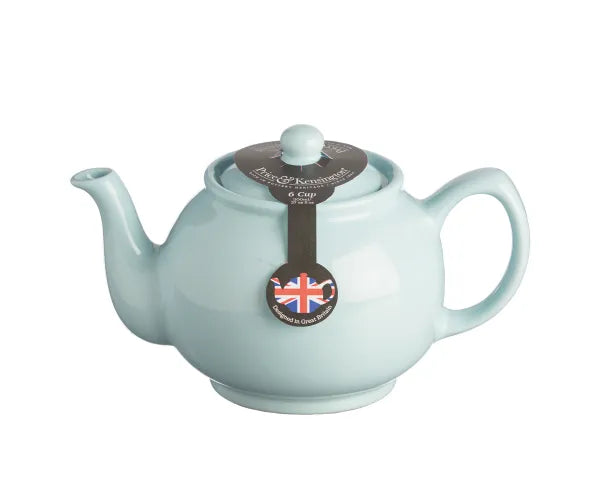 Pastel Blue 6-Cup Teapot with Lid – Elegant Ceramic Design | Keans Claremorris