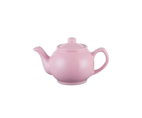 Pastel Pink 2 Cup Stoneware Teapot with High Gloss Glaze, Non-Drip Spout, 450ml Capacity – Keans Claremorris