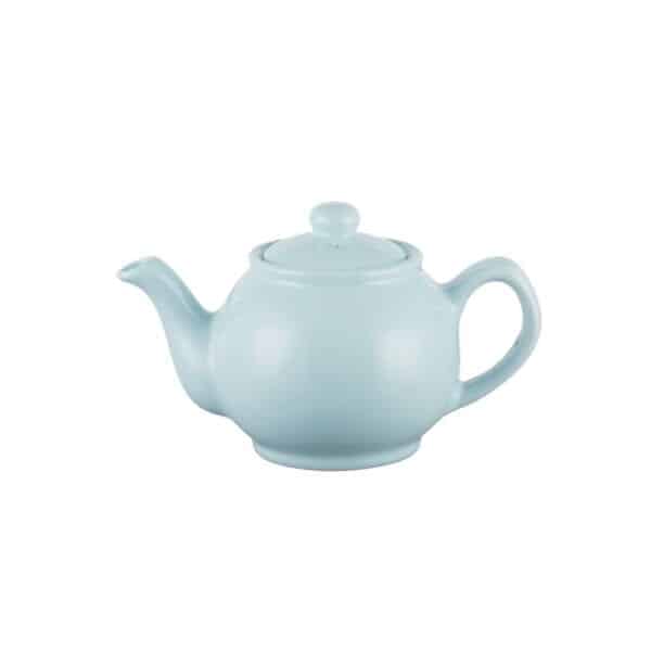 Price & Kensington Pastel Blue 2 Cup Stoneware Teapot, durable, heat-retaining, stylish kitchen accessory – Keans Claremorris
