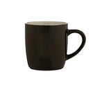 Black Mug 33cl by Keans Claremorris, stoneware with high gloss black exterior, cream interior, microwave and dishwasher safe.